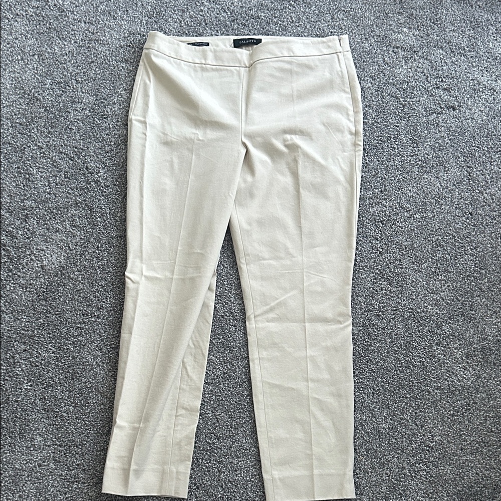 Talbots Cream Dress Pants